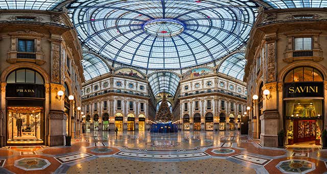 Galleria Vittorio Emanuele II - Famosa galeria comercial de Milão